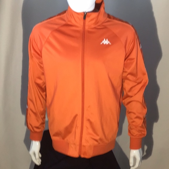 Kappa Men’s activewear track jacket - regular fit Large.  Orange. - Picture 1 of 9
